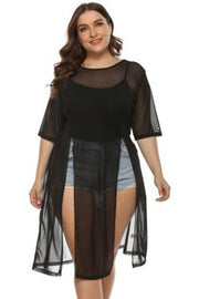 Black Mesh Coverup - Gettin Shady