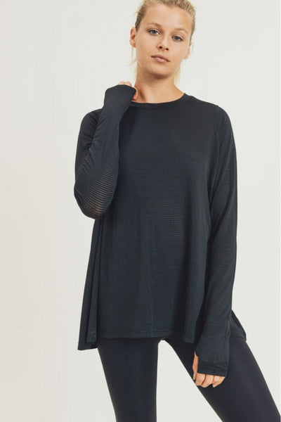 SMT LongSleeve KeyHole Top - Gettin Shady