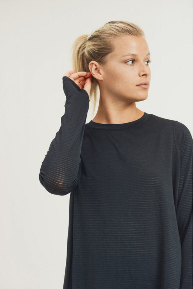 SMT LongSleeve KeyHole Top - Gettin Shady