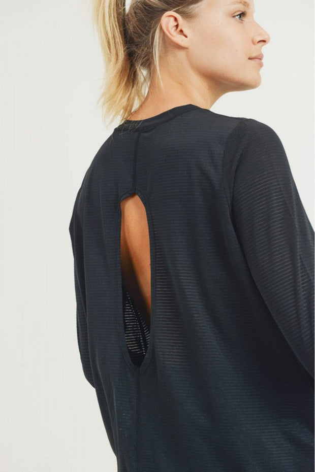 SMT LongSleeve KeyHole Top - Gettin Shady