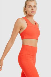 Split Back Overlay Sports Bra - Gettin Shady
