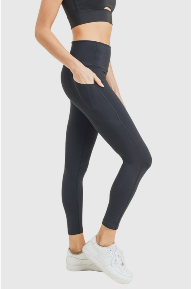 Foldover Highwaisted Leggings - Gettin Shady