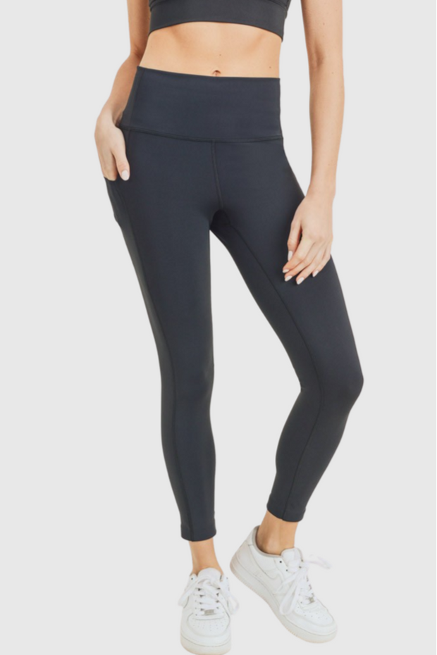 Foldover Highwaisted Leggings - Gettin Shady