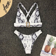 Snakeskin Two-Piece Bikini - Gettin Shady