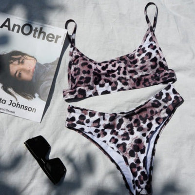 Leopard Two-Piece Bikini - Gettin Shady