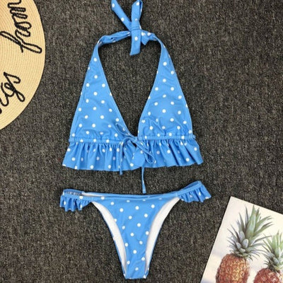 Polka Dot Two-Piece Bikini - Gettin Shady
