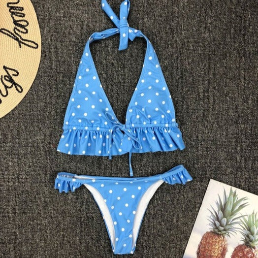 Polka Dot Two-Piece Bikini - Gettin Shady